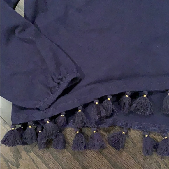 💜Lilly Pulitzer womens tassle lightweight shirt - Picture 3 of 4